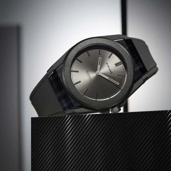 ساعة دي وان ميلانو الرجالية بحركة كوارتز ولون مينا رمادي - ML-0254