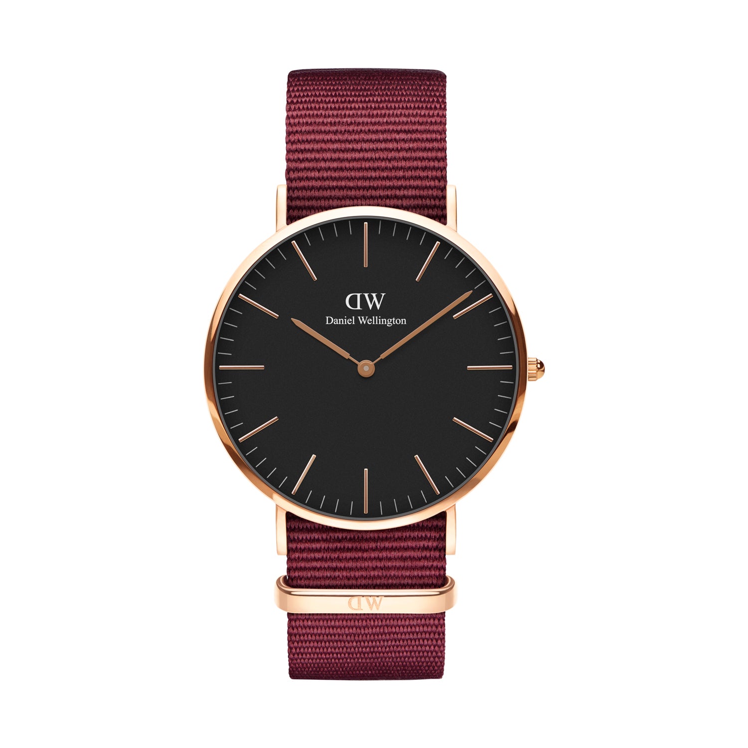 ساعة دانيال ولينغتون الرجالية بحركة كوارتز ولون مينا أسود - DW-1257