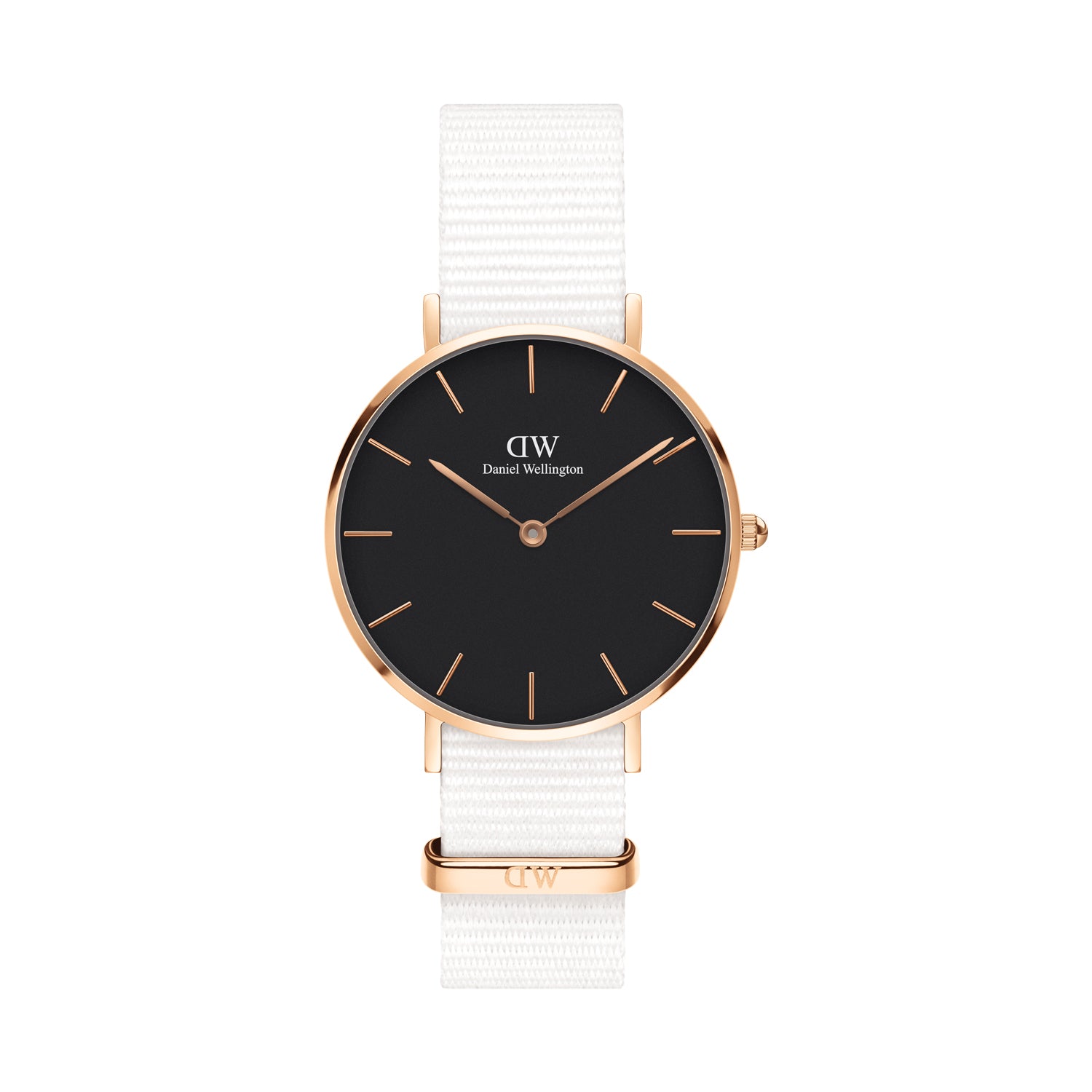 ساعة دانيال ولينغتون النسائية بحركة كوارتز ولون مينا أسود - DW-1273