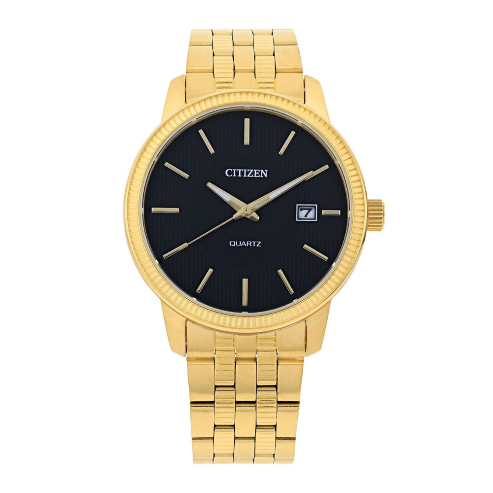 Citizen black hotsell gold watch