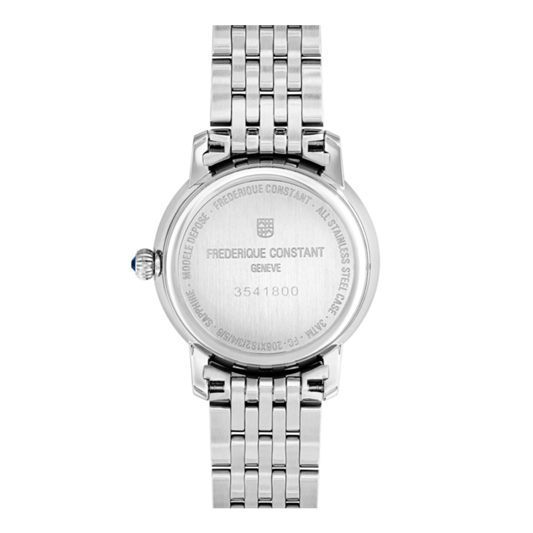 Frederique Constant Women's Quartz White Dial Watch - FC-0090(76/D 0.58CT)
