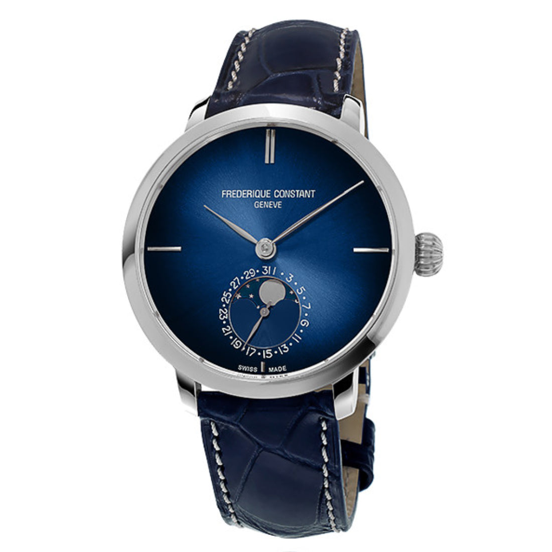 ساعة فريدريك كونستانت الرجالية بحركة أوتوماتيكية ولون مينا أزرق - FC-0183