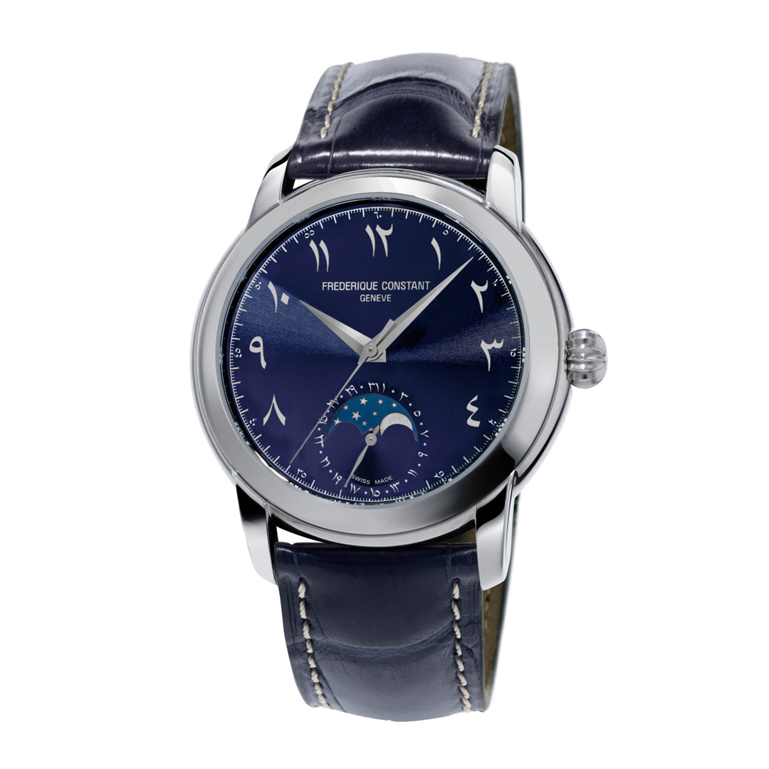 ساعة فريدريك كونستانت الرجالية بحركة أوتوماتيكية ولون مينا أزرق - FC-0186(LTD)