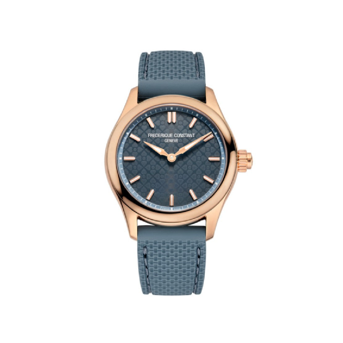 ساعة فريدريك كونستانت النسائية بحركة كوارتز ولون مينا أزرق - FC-0199+Charger