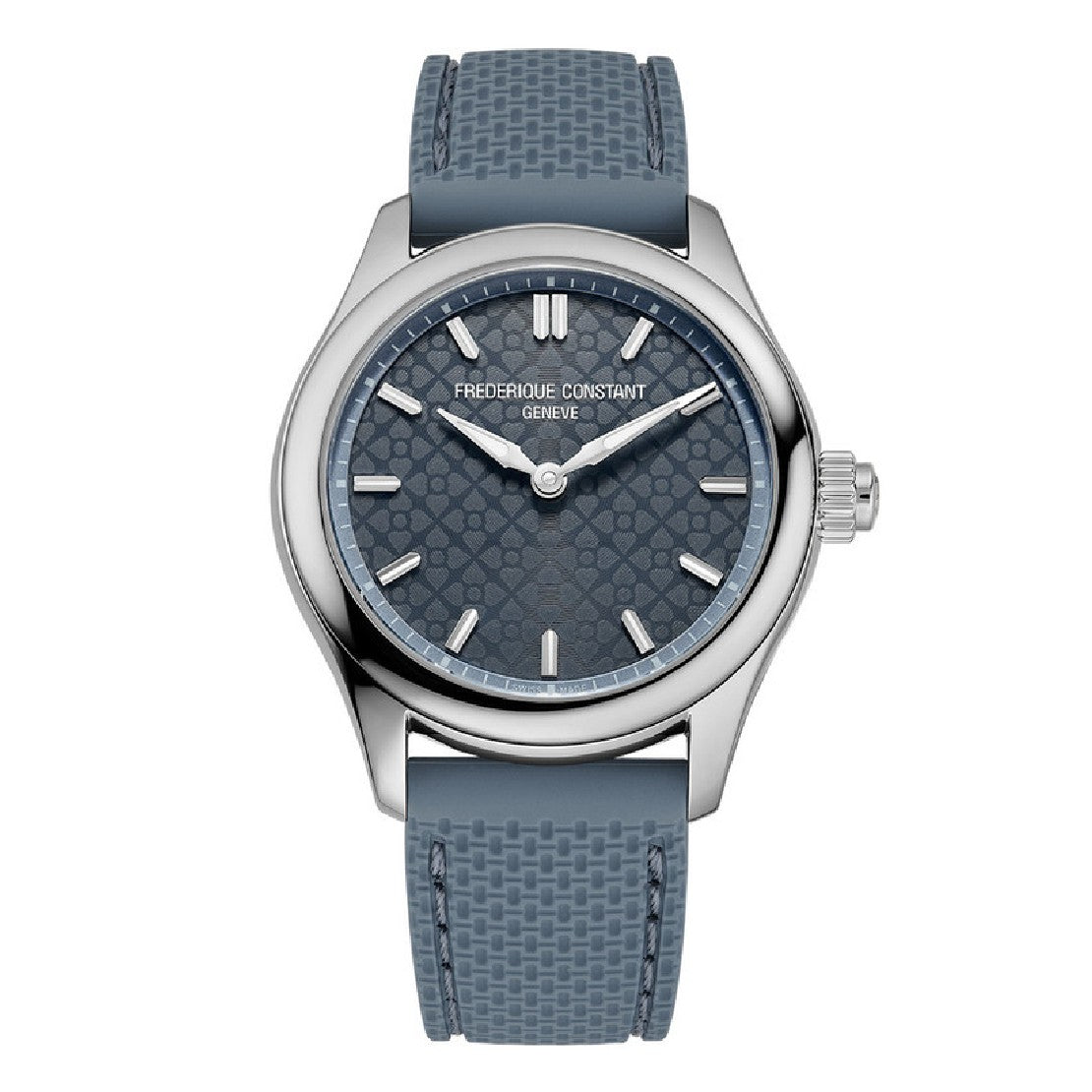 ساعة فريدريك كونستانت النسائية بحركة كوارتز ولون مينا رمادي - FC-0204+Charger