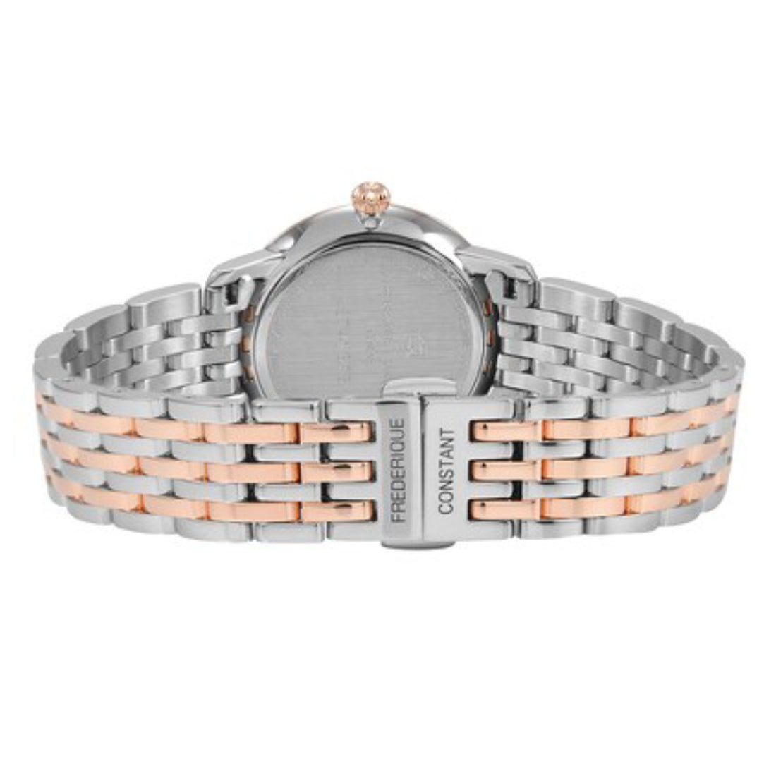 ساعة فريدريك كونستانت النسائية بحركة كوارتز ولون مينا فضي - FC-0174