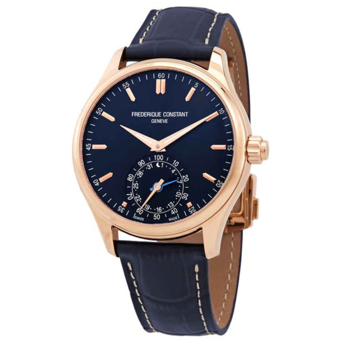 Men s watch quartz movement blue dial FC 0102