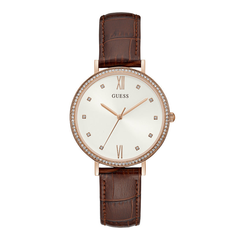 Guess Women's Quartz White Dial Watch - GW-0096