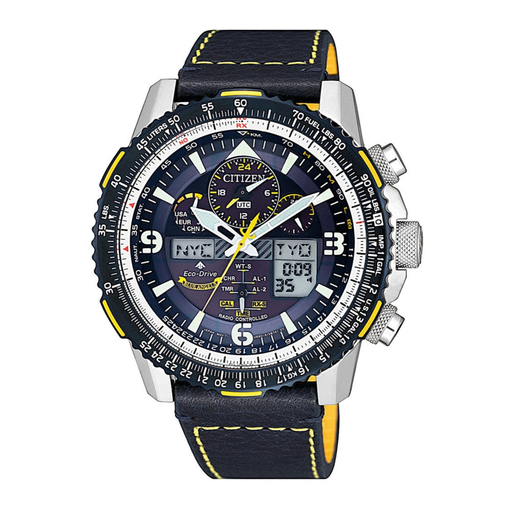 Citizen Men's Optical Powered Movement Blue Dial Watch - JY8078-01L