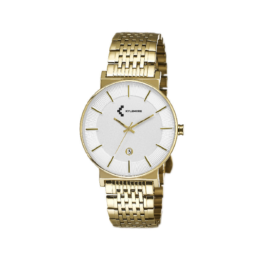 ساعة كيليمور الرجالية بحركة كوارتز ولون مينا أبيض - KM-0073