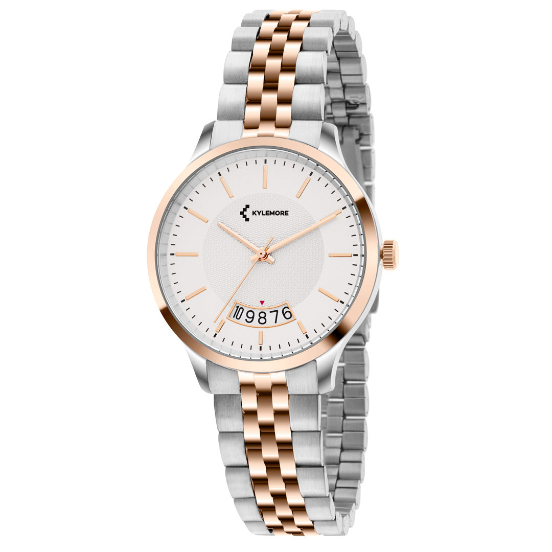 Kylemore Men's Quartz Watch with Silver White Dial - KM-1049B