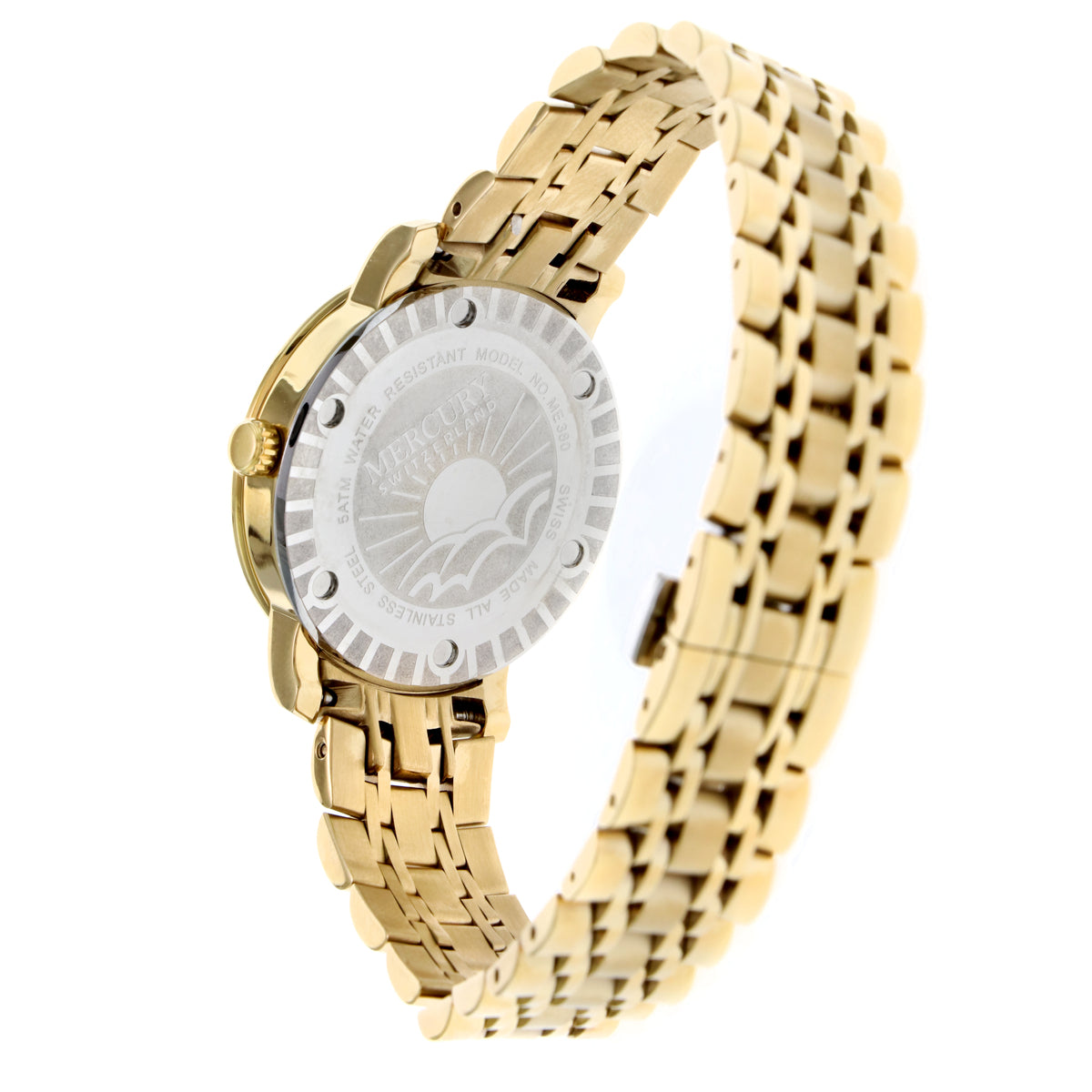 Mercury Women's Swiss Quartz Watch with Pearly White Dial - MER-0003