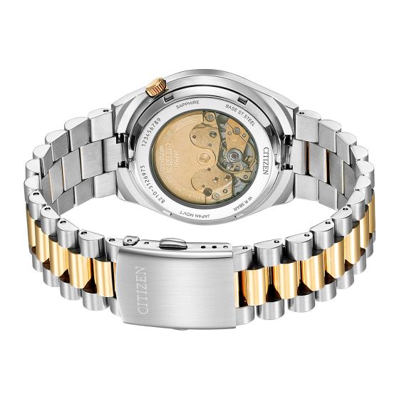 ساعة سيتيزن الرجالية بحركة أوتوماتيكية ولون مينا أسود - CITC-0040