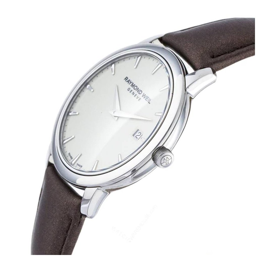 ساعة ريموند ويل الرجالية بحركة كوارتز ولون مينا أبيض - RW-0130