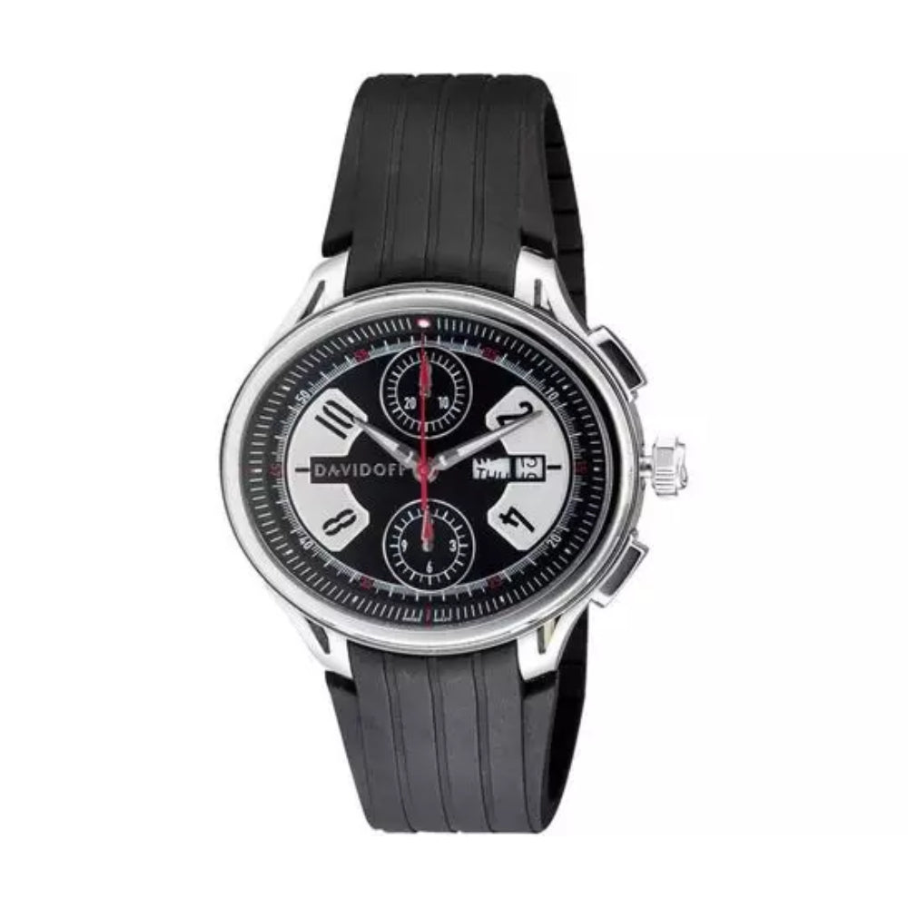 Men's watch, automatic movement, black dial DF-20339