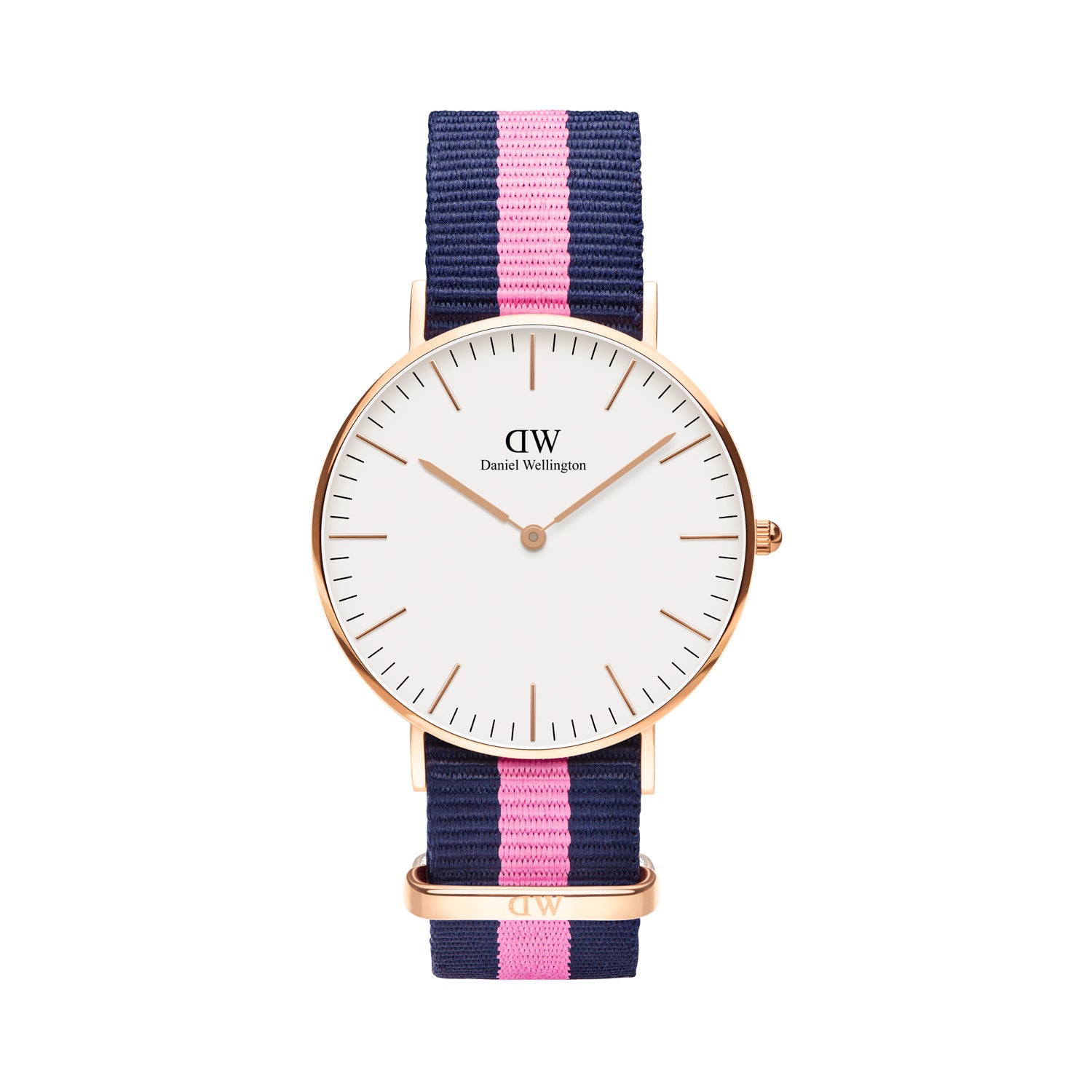 ساعة دانيال ولينغتون النسائية بحركة كوارتز ولون مينا أبيض - DW-0505