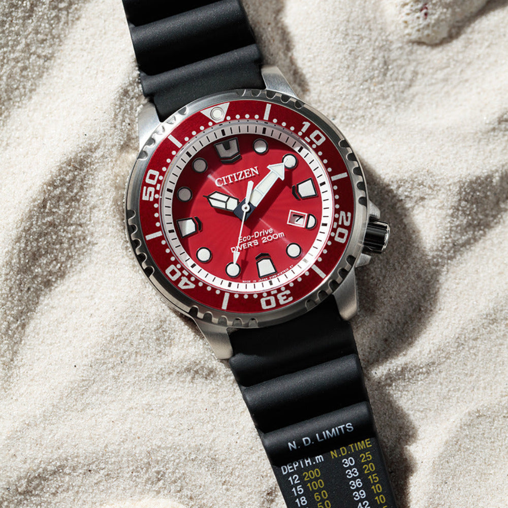 Citizen red dial on sale watch