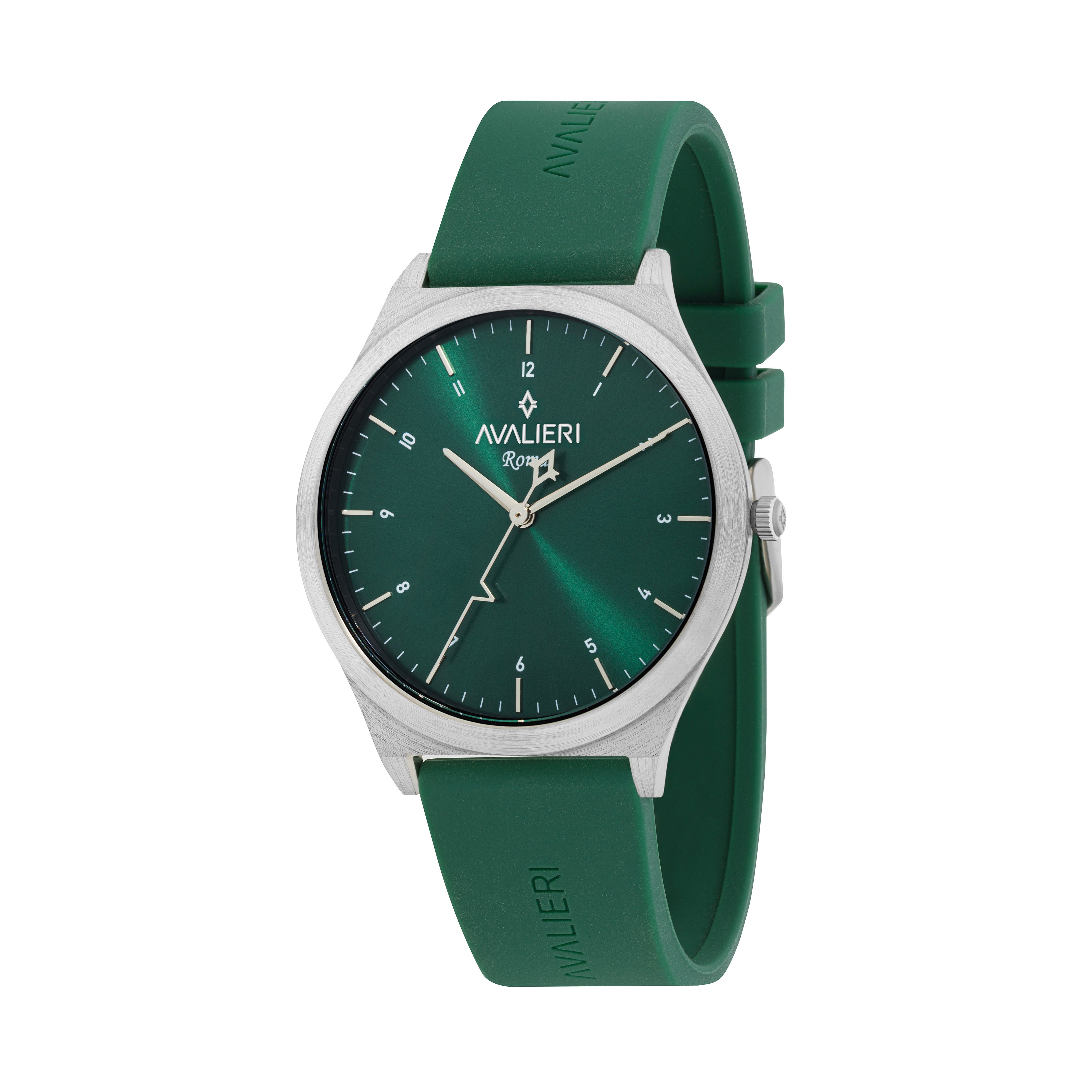 Avalieri Men's Quartz Green Dial Watch - AV-2612B