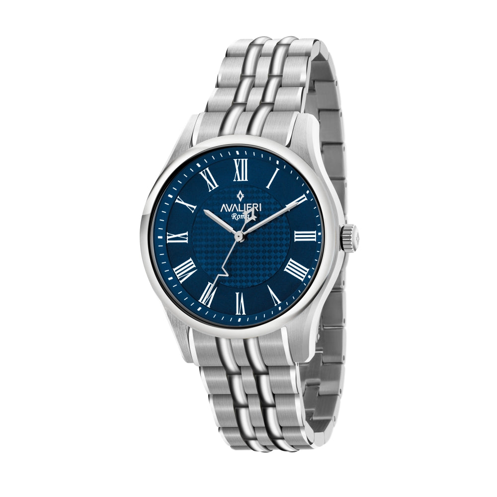 Avalieri Men's Quartz Blue Dial Watch - AV-2616B