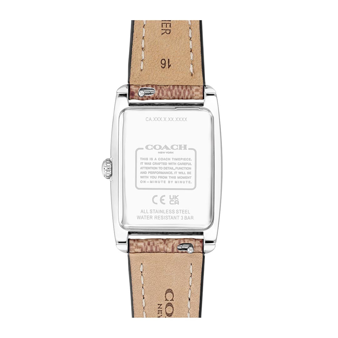 كوتش ساعة نسائية بحركة كوارتز بميناء أبيض COH-0153