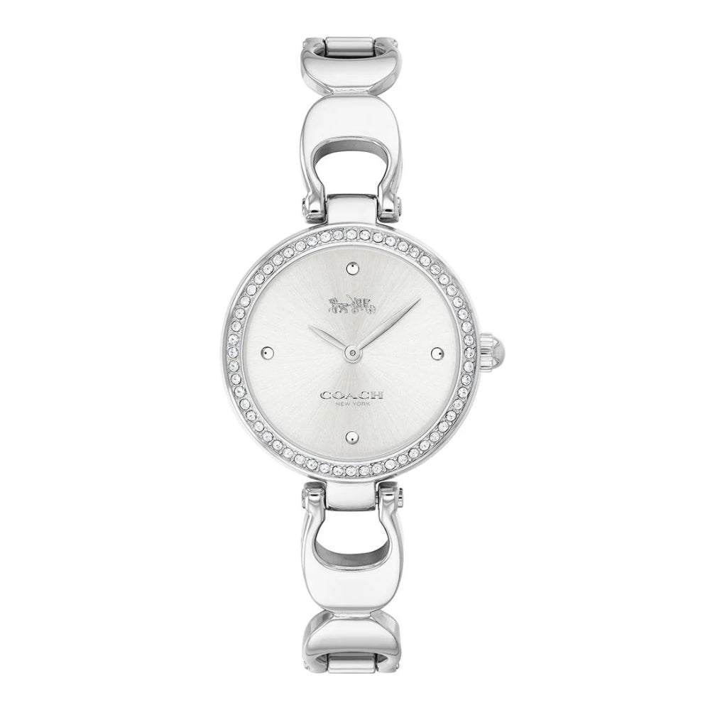 Coach Women's Quartz Watch with Silver Dial - COH-0013