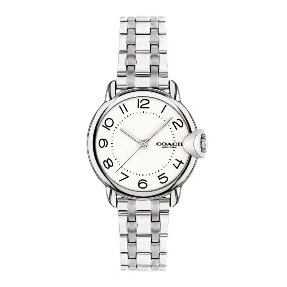 Coach Women's Watch, Quartz Movement, White Dial - COH-0018