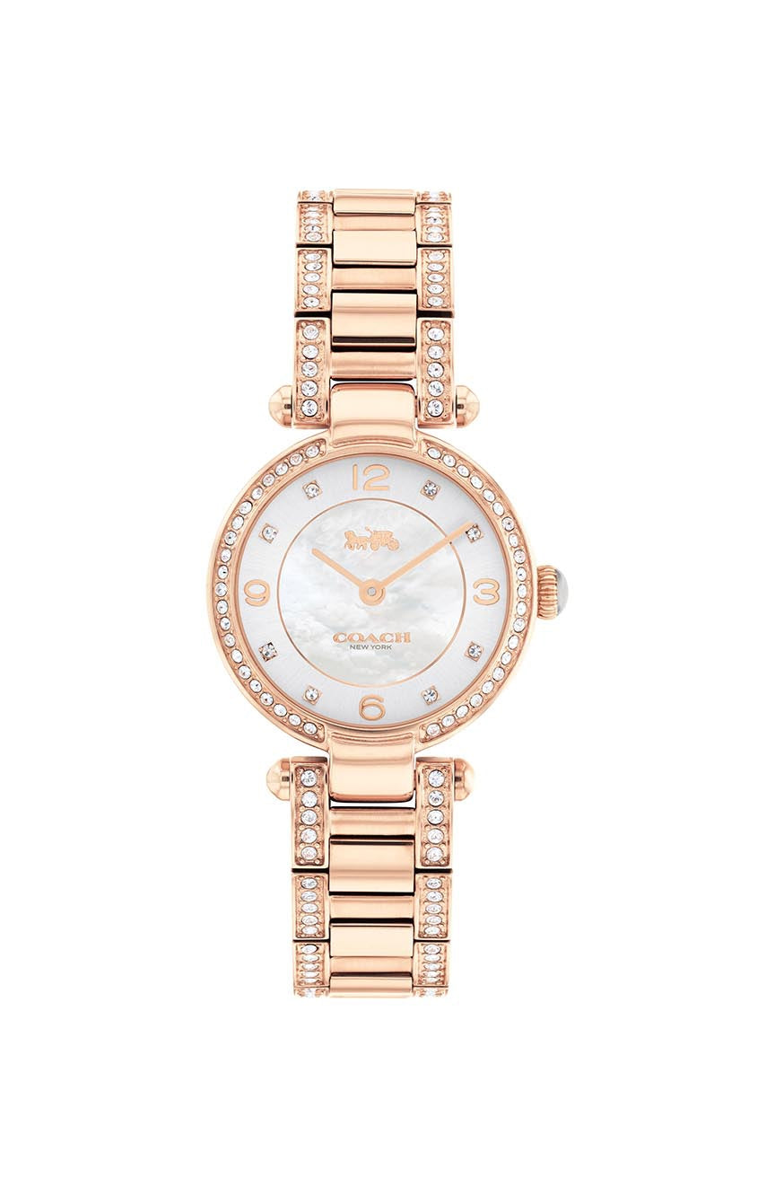 Coach Women's Carrie Sophisticated Watch with Pearl Crystal Dial COH-0050