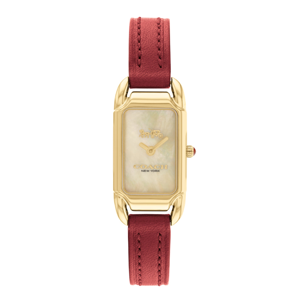 Coach Women's Quartz Watch with Pearly White Dial - COH-0020