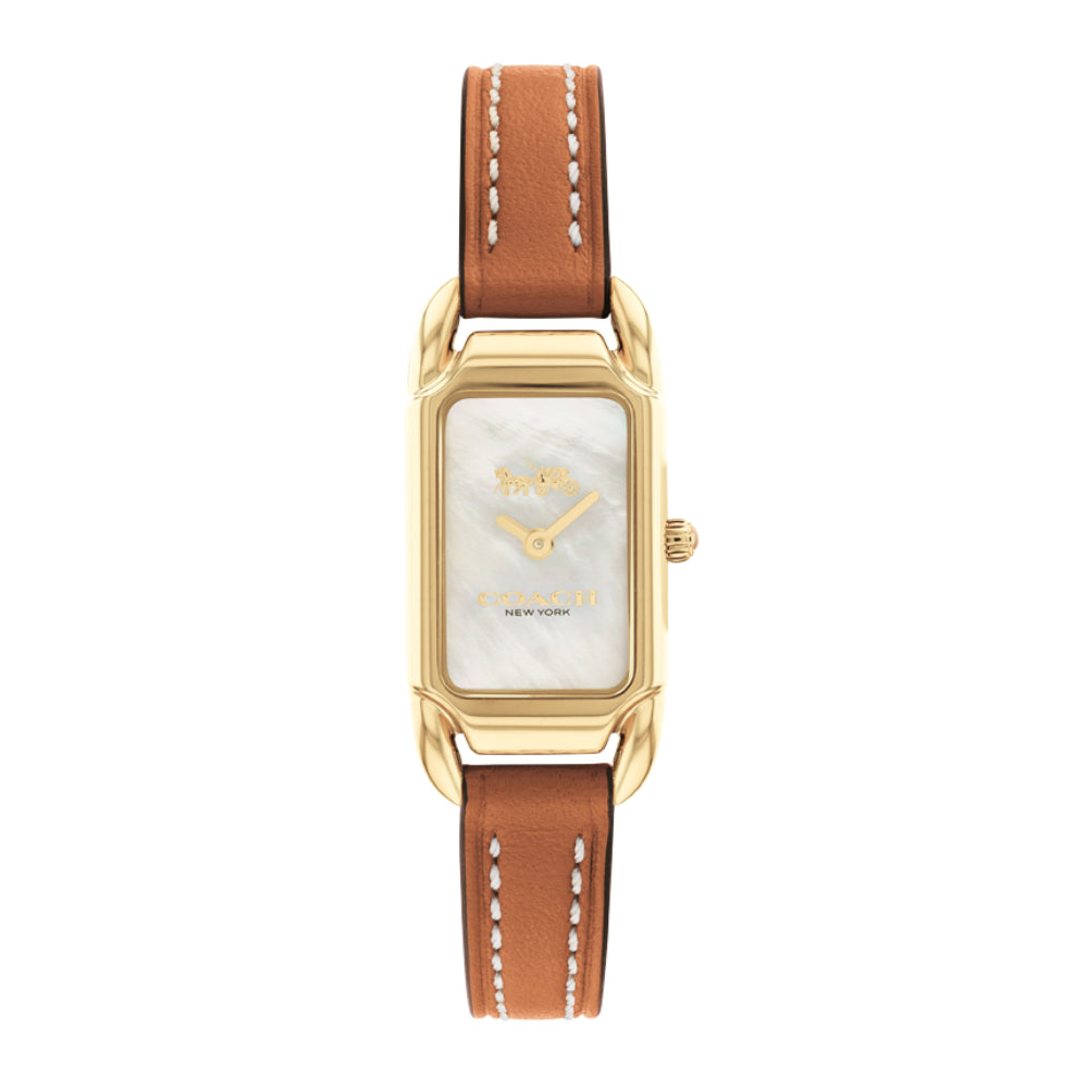 Coach Women's Quartz Watch with Pearly White Dial - COH-0039