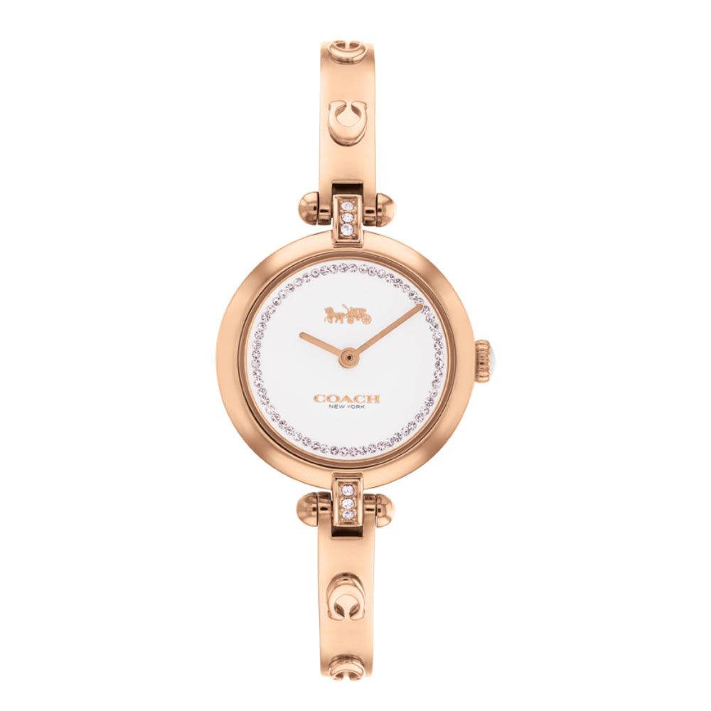 Coach Women's Quartz Watch with White Dial - COH-0009