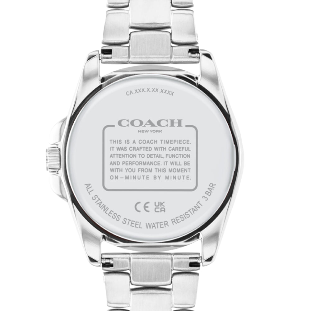 Coach Women's Quartz Watch with Lavender Pearl Dial - COH-0032