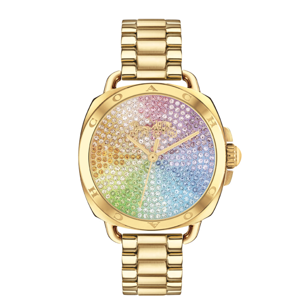 Coach Women's Quartz Watch with Rainbow Dial - COH-0003