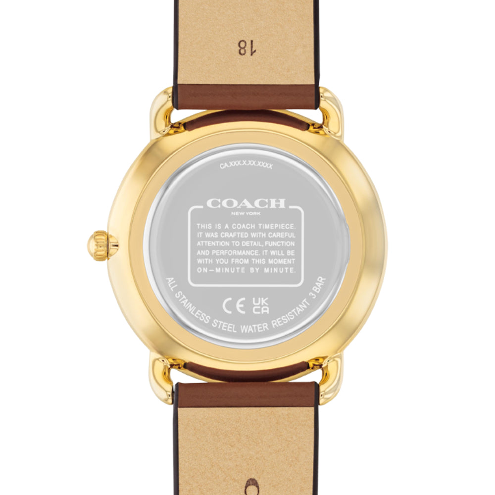 Coach Women's Quartz Watch with Gold Dial - COH-0010