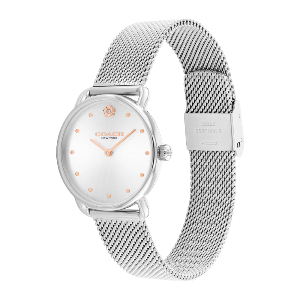 Coach Women's Quartz Watch with Silver Dial - COH-0001