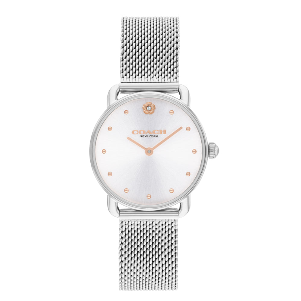 Coach Women's Quartz Watch with Silver Dial - COH-0001