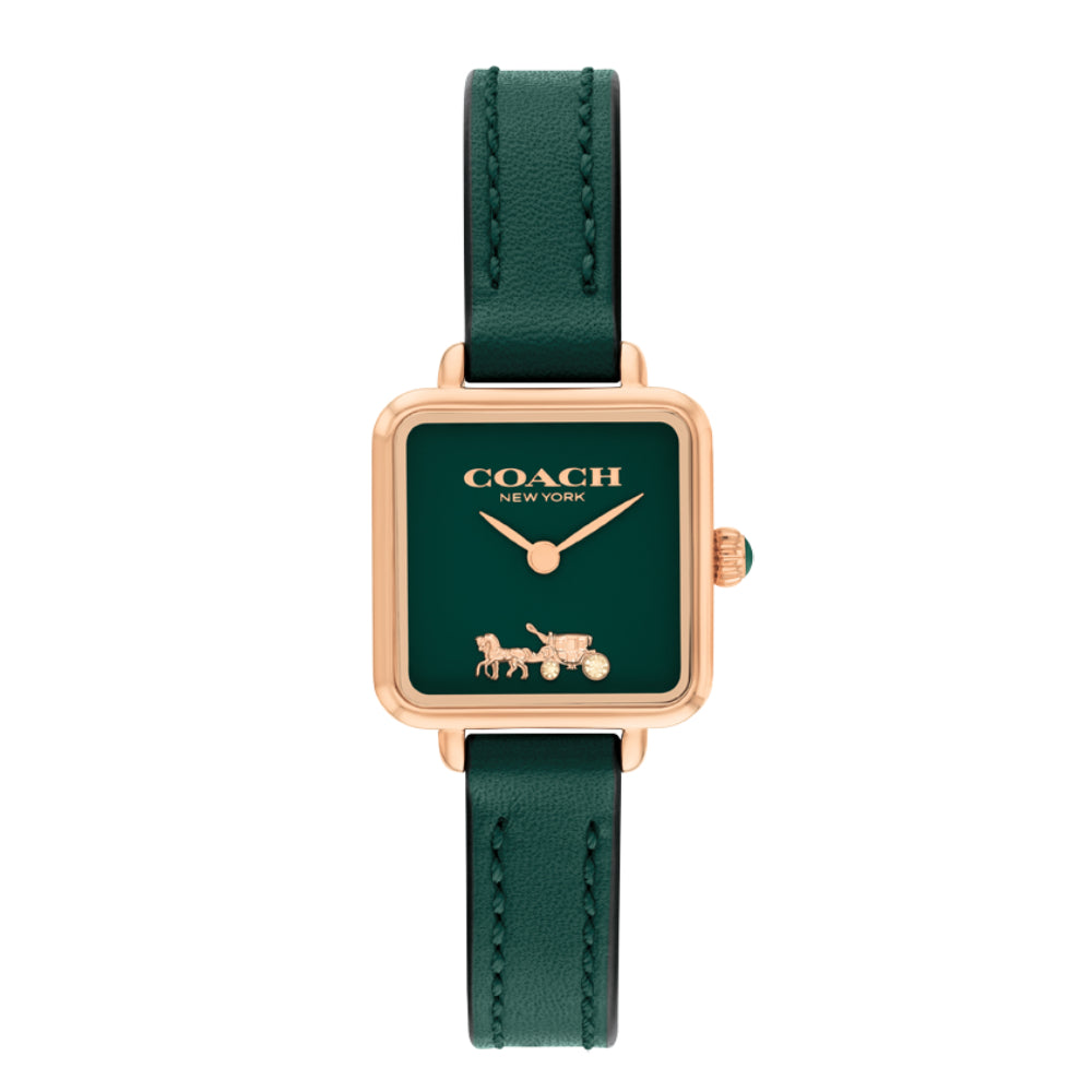 Coach Women's Quartz Watch with Dark Green Dial - COH-0037