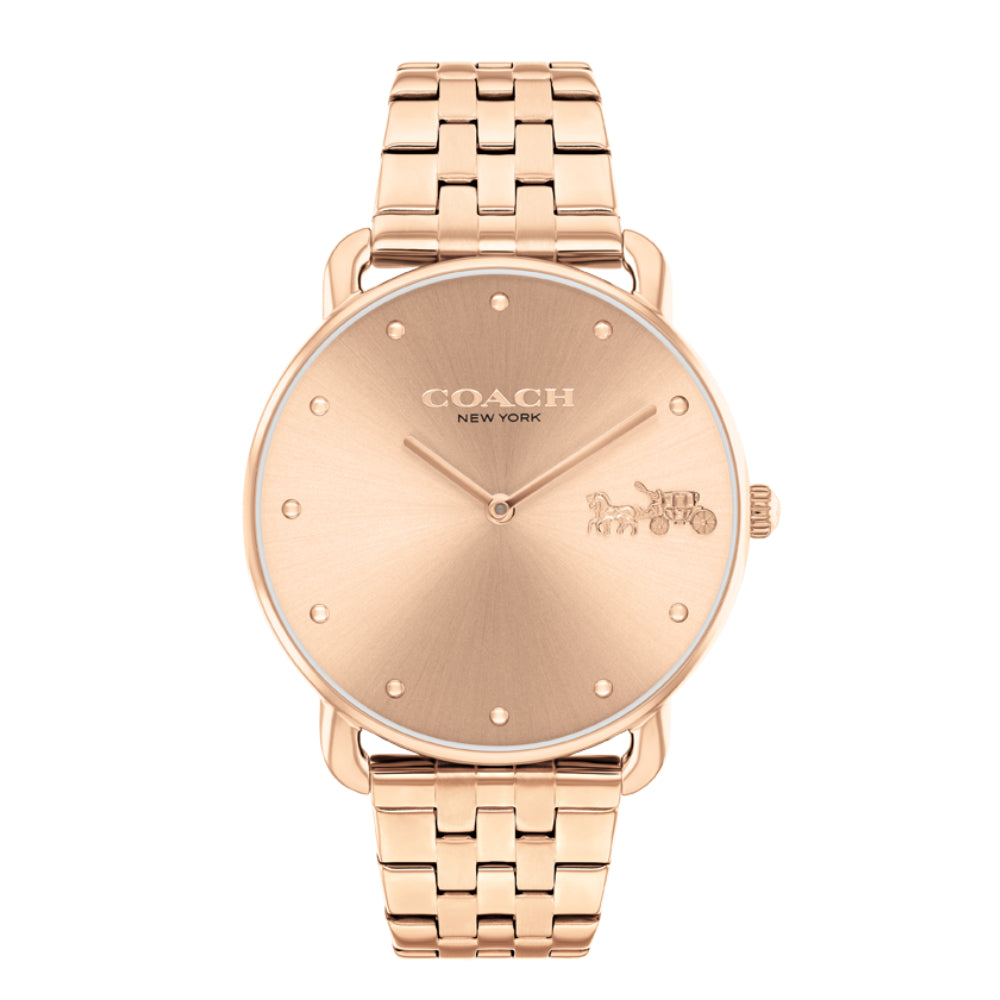 Coach Women's Quartz Watch with Rose Gold Dial - COH-0029