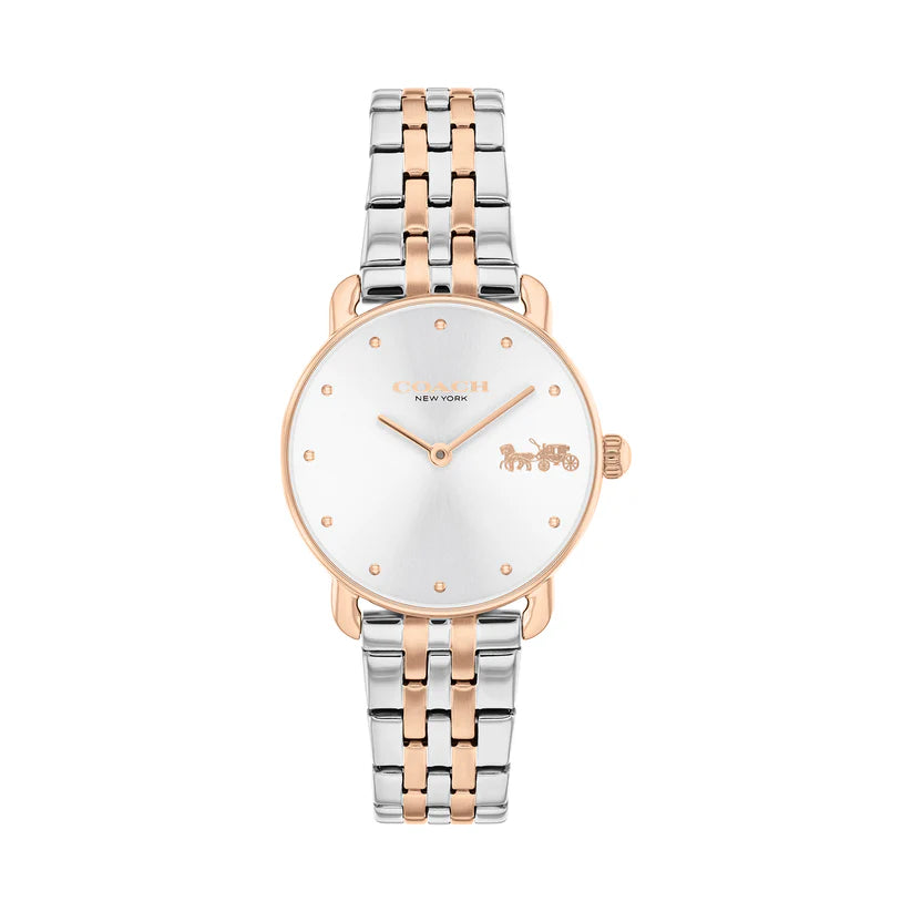 Coach Women's Elliott Classic Design Silver Dial Watch COH-0061