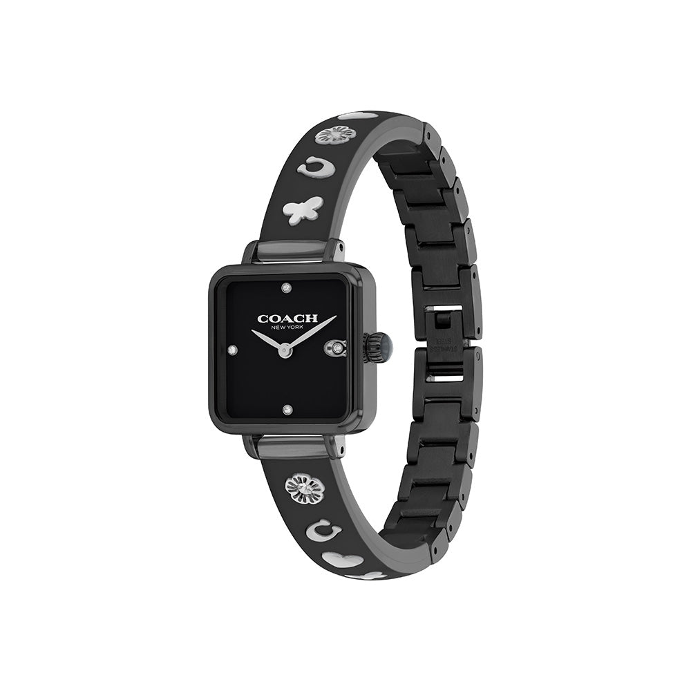 Coach Women's Watch Case Modern Black Dial COH-0062