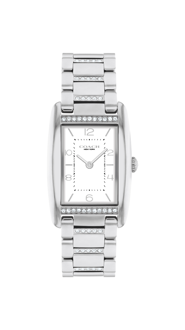 Coach Women's Race White Dial Crystal Watch COH-0065