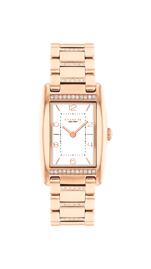 Coach Women's Race White Dial Crystal Watch COH-0067