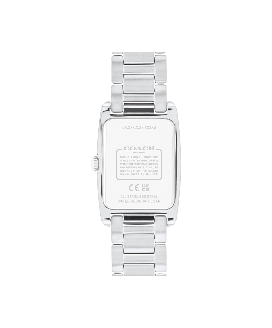 Coach Women's Race White Dial Crystal Watch COH-0068