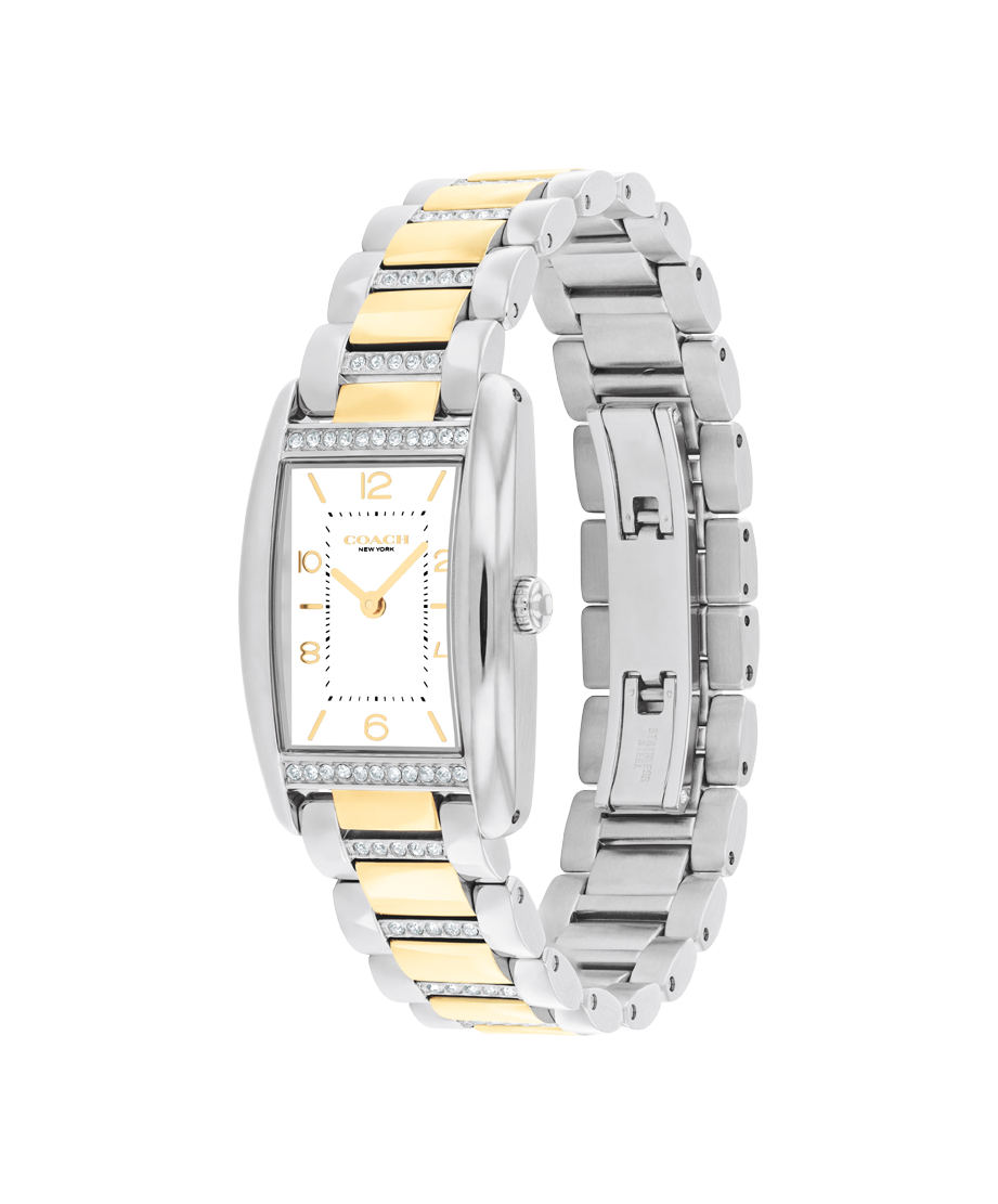 Coach Women's Race White Dial Crystal Watch COH-0068