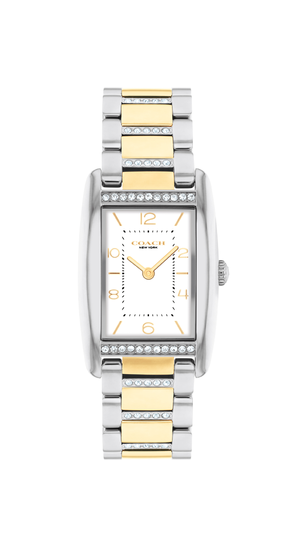 Coach Women's Race White Dial Crystal Watch COH-0068