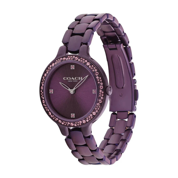 Coach Women's Chelsea Watch Purple Dial COH-0075