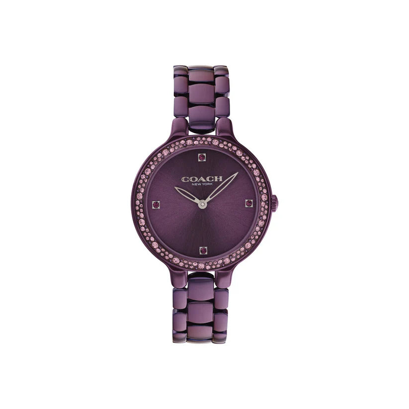 Coach Women's Chelsea Watch Purple Dial COH-0075