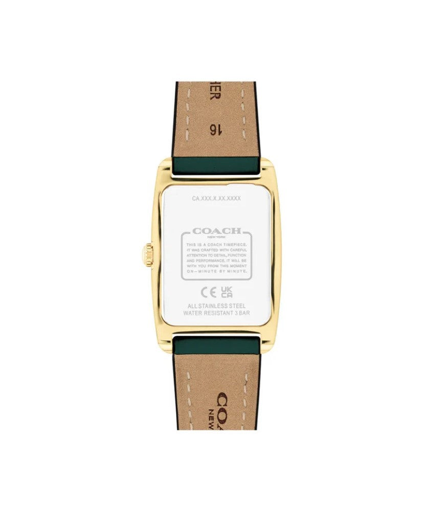 Coach Women's Race Green Dial Watch COH-0076