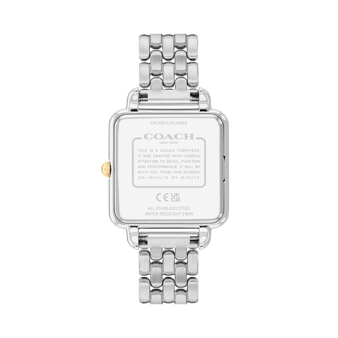 كوتش ساعة نسائية بحركة كوارتز بميناء أسود COH-0148