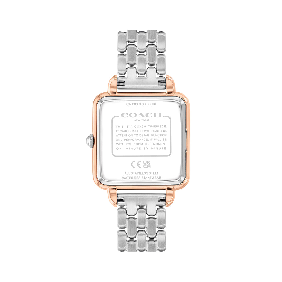 كوتش ساعة نسائية بحركة كوارتز بميناء بني COH-0150