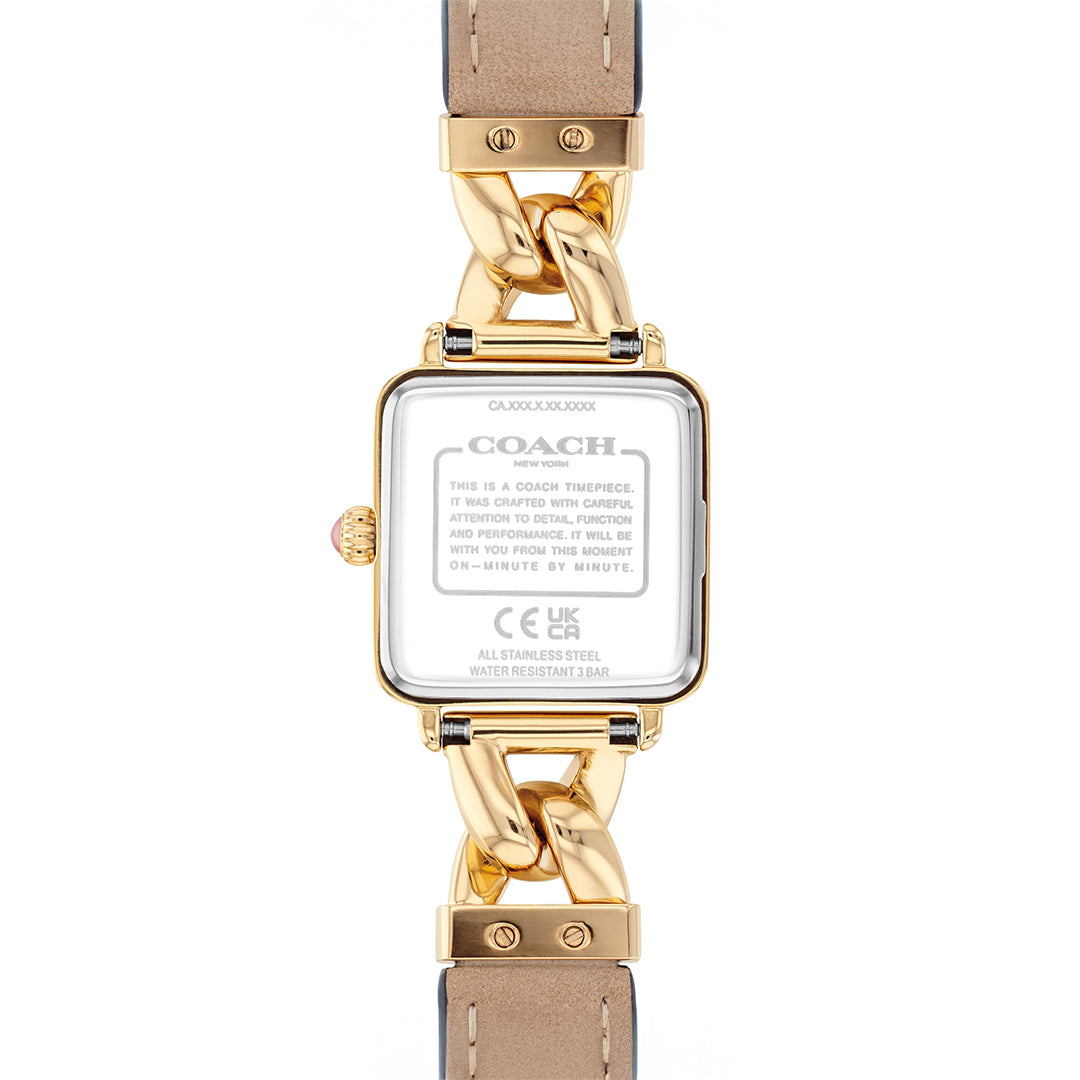 كوتش ساعة نسائية بحركة كوارتز بميناء بلش COH-0151